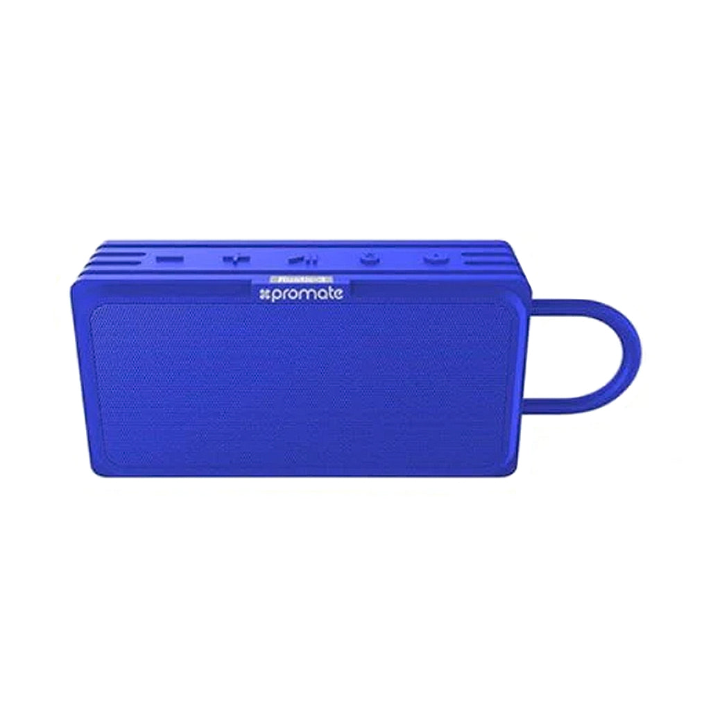 Promate Bluetooth v4.2 Water Resistant IPX6 Speaker With TWS Micro SD & AUX Playback | RUSTIC-3. BLUE