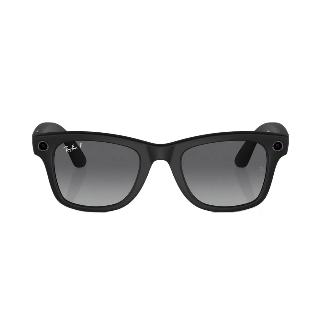 Ray-Ban Meta Headliner Smart Glasses Shiny Black/ Green Polarized