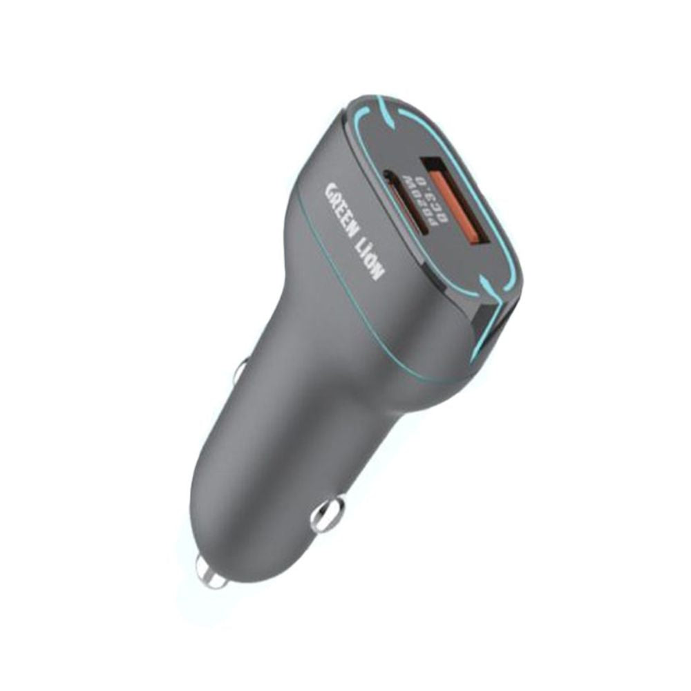 Green Lion Car Charger PD+QC 38W + Cable 1M