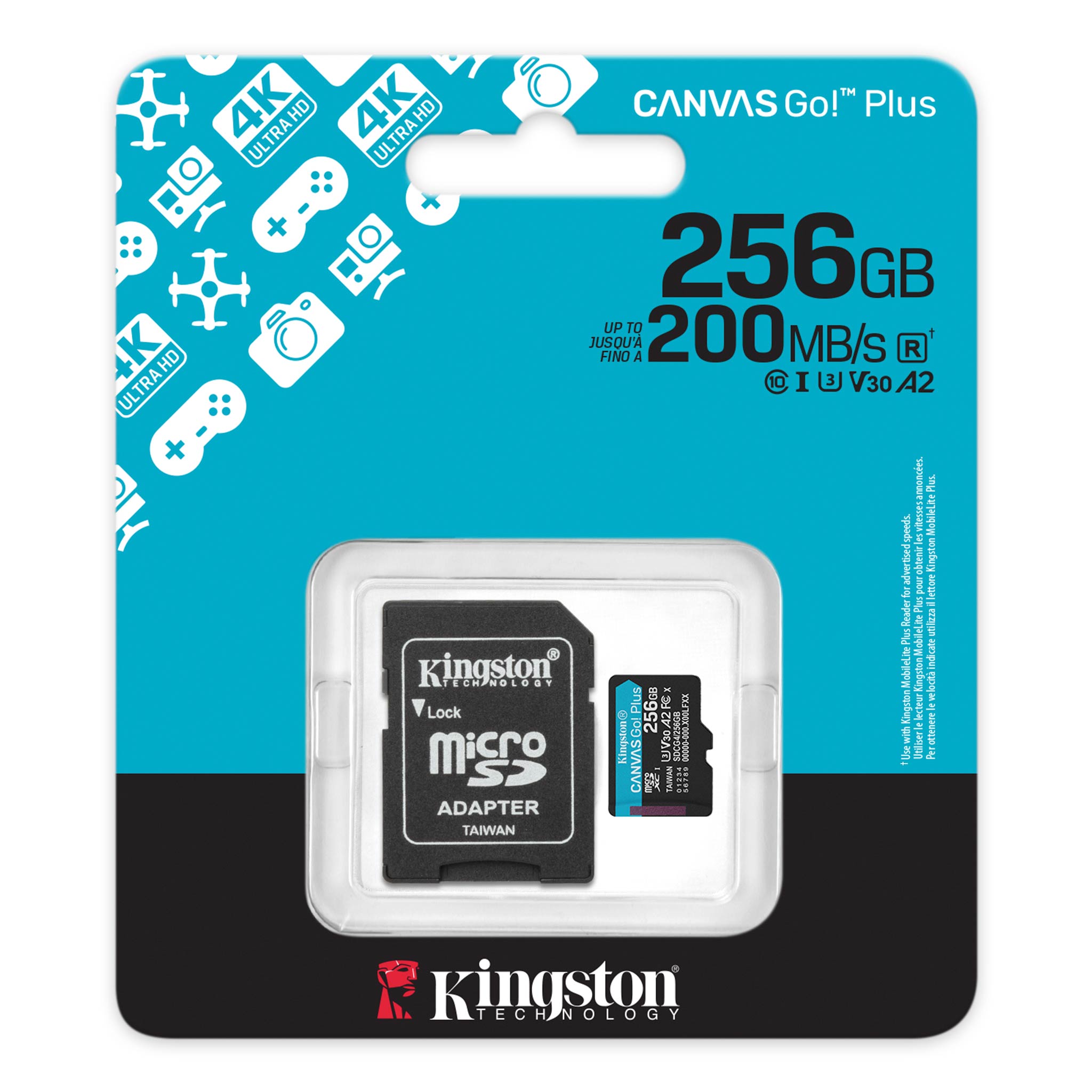 Kingston Canvas Go! Plus microSD memory card 64 GB