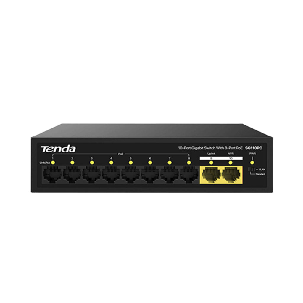 Tenda SG110PC 10-Port Gigabit Smart PoE Switch
