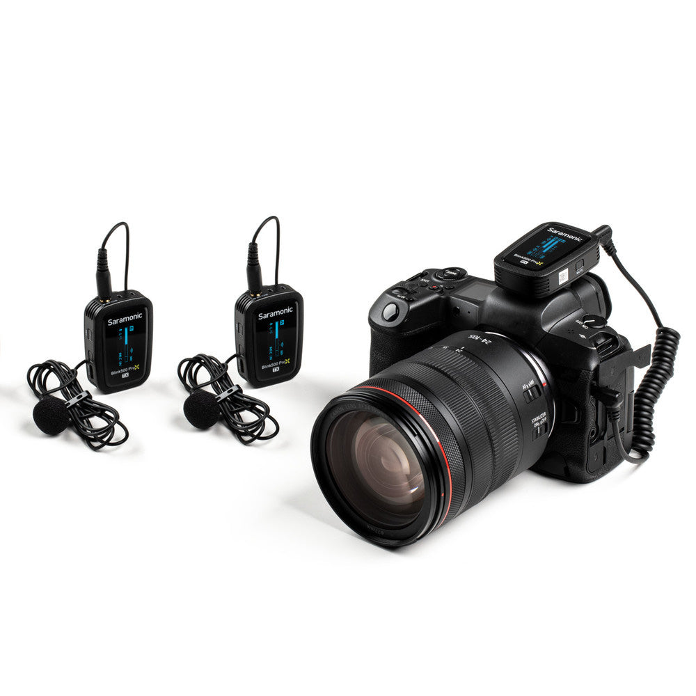 aramonic Blink 500 ProX B2 2-Person Wireless 2.4GHz Clip-On Microphone System with Lavaliers