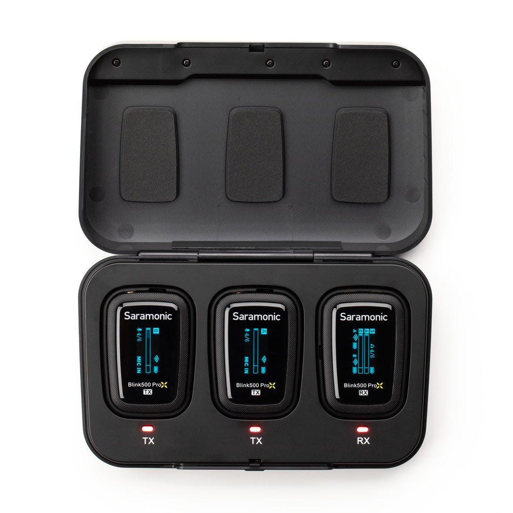 aramonic Blink 500 ProX B2 2-Person Wireless 2.4GHz Clip-On Microphone System with Lavaliers