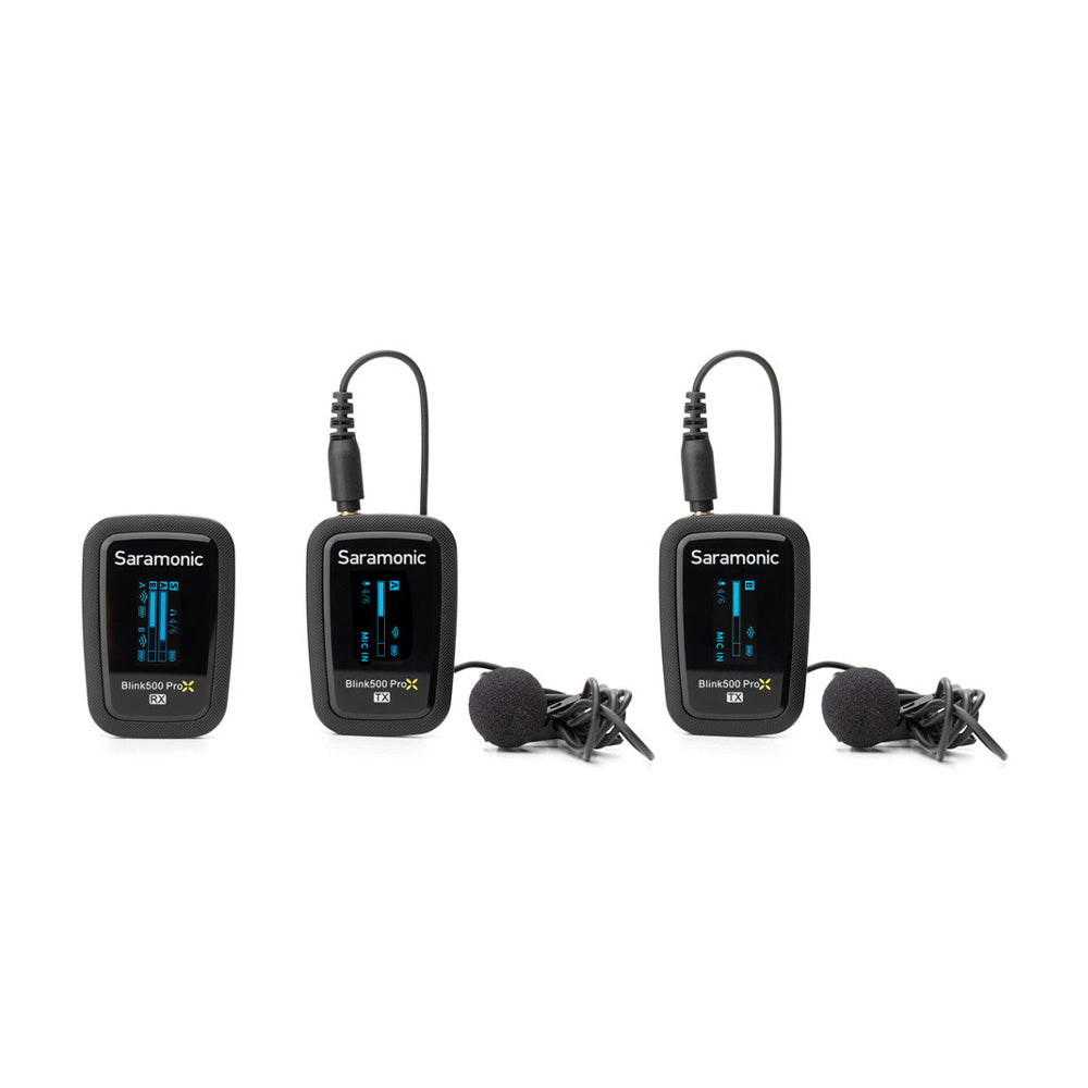aramonic Blink 500 ProX B2 2-Person Wireless 2.4GHz Clip-On Microphone System with Lavaliers