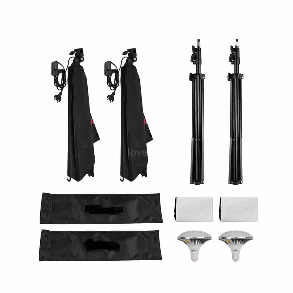 oftbox 150W LED Studio Softbox Light Kit