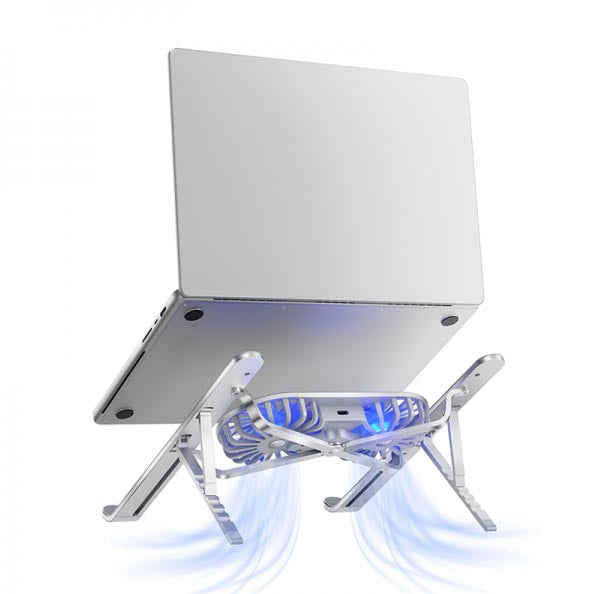 WIWU S400 Pro Laptop Stand With Fan - Grey