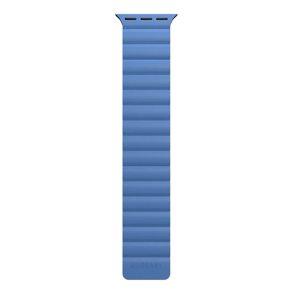 Mageasy SKIN Silicone Magnetic White Apple Watch Band