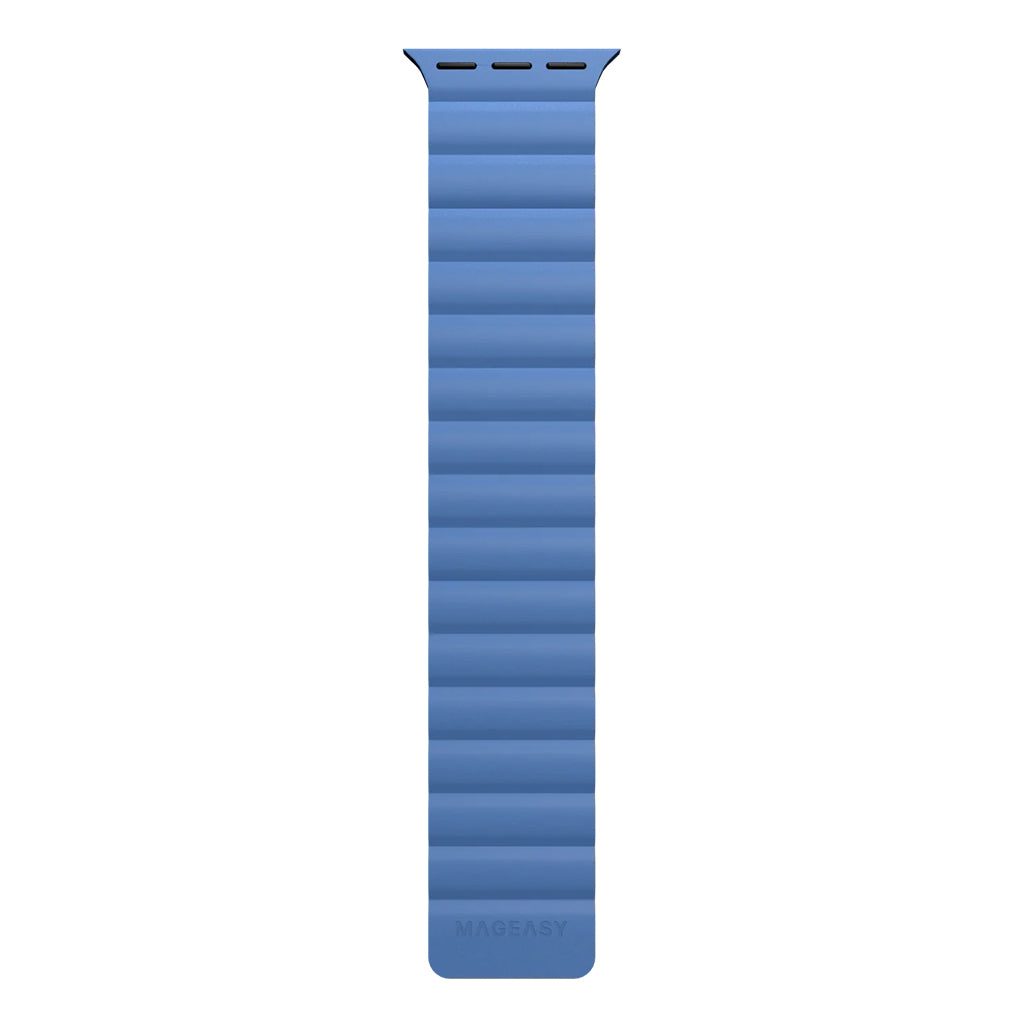 Mageasy SKIN Silicone Magnetic White Apple Watch Band
