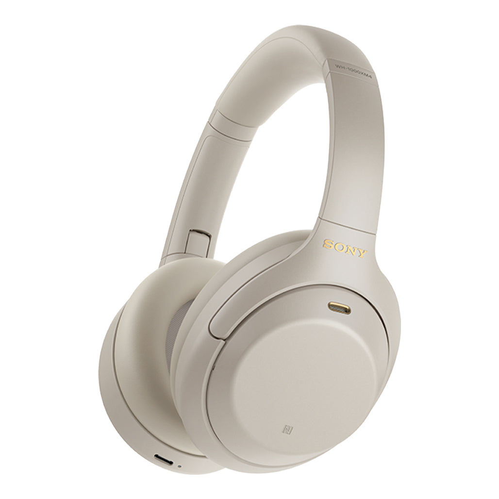ony Wireless Noise-Canceling Over-Ear Headphones, Silver