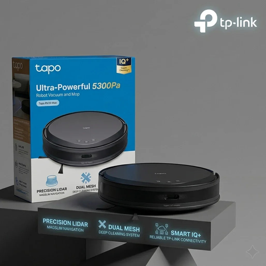 TP-Link Tapo RV20 Max 5300Pa Robot Vacuum and Mop