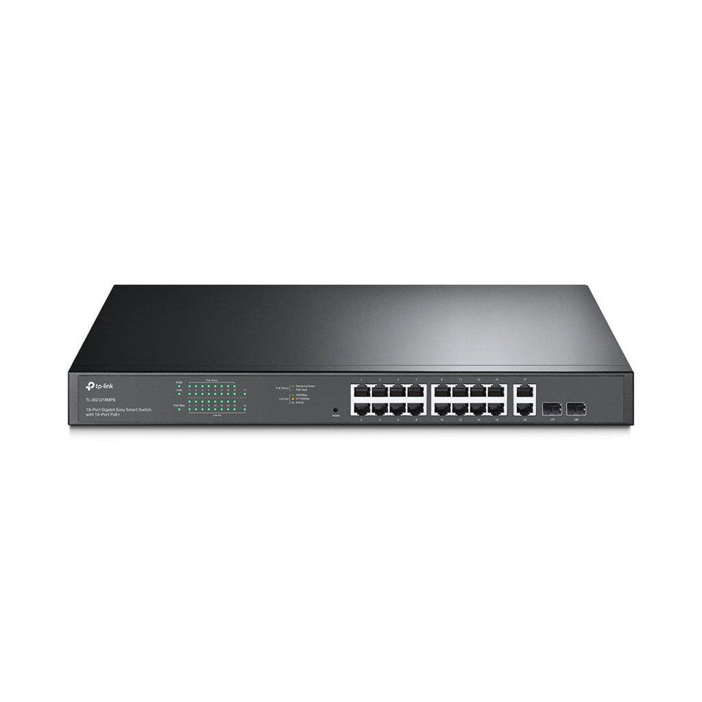 TP-Link TL-SG1218MPE 18-Port Gigabit Switch with 16 PoE+ Ports