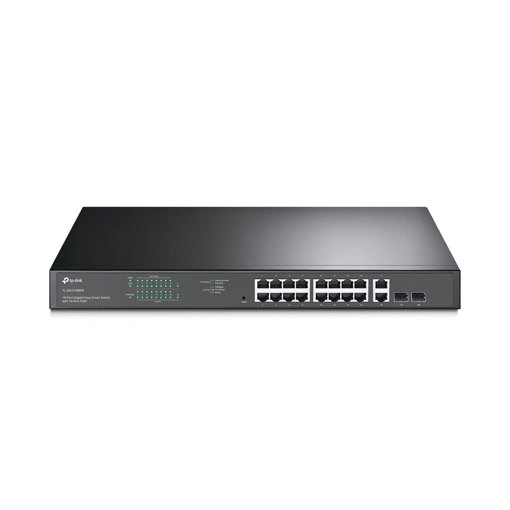 TP-Link TL-SG1218MPE 18-Port Gigabit Switch with 16 PoE+ Ports
