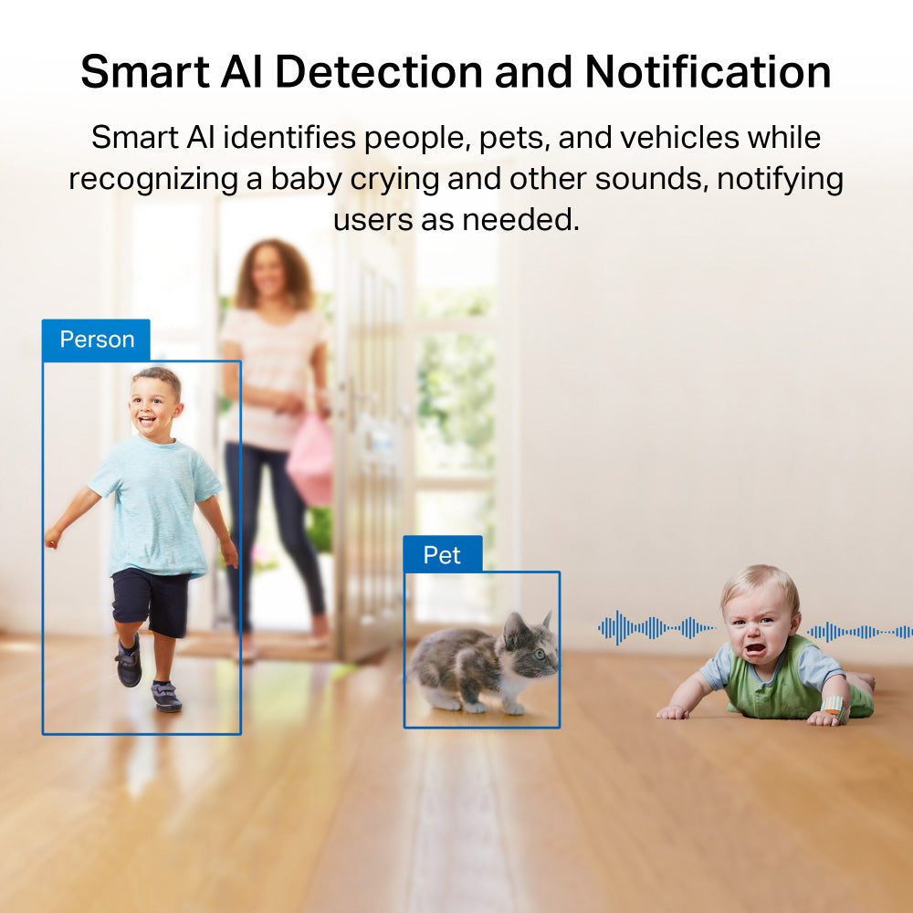 TP-Link Tapo C225 Pan/Tilt AI Home Security Wi-Fi Camera
