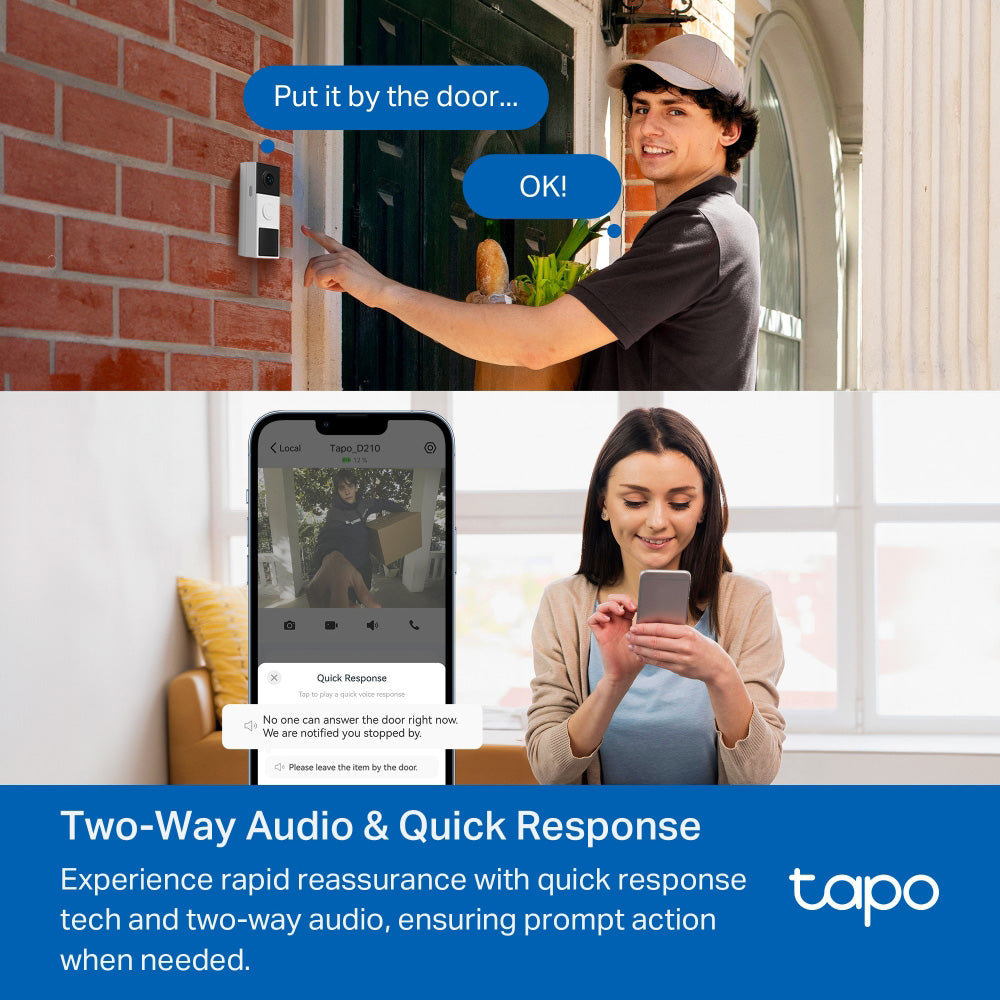 TP-Link Tapo Video Doorbell Camera Tapo D210