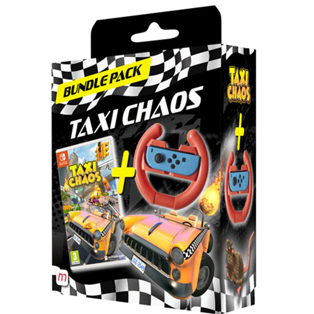 Nintendo Taxi Chaos Racing Wheel Bundle