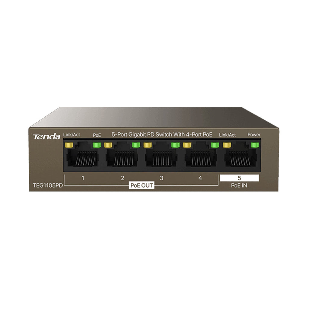 Tenda TEG1105PD 5-Port Gigabit PoE Switch
