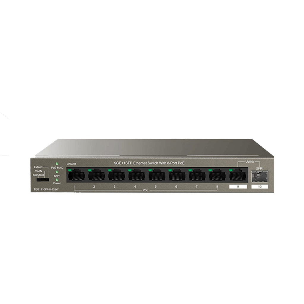 Tenda TEG1110PF-8-120W 10-Port Gigabit Smart PoE Switch