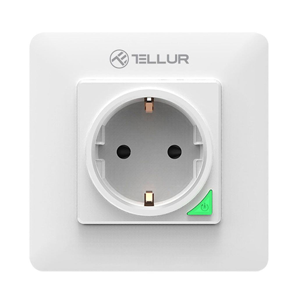 Tellur WiFi Wall Plug, 3000W, 16A - White