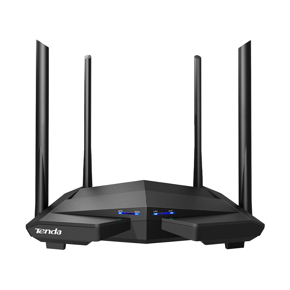Tenda Router Ac10 Gigabit Ac1200 2.4 & 5Ghz 4 Antennas