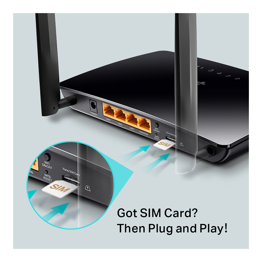 TP-Link TL-MR6400 - 300 Mbps Wireless N 4G LTE Router
