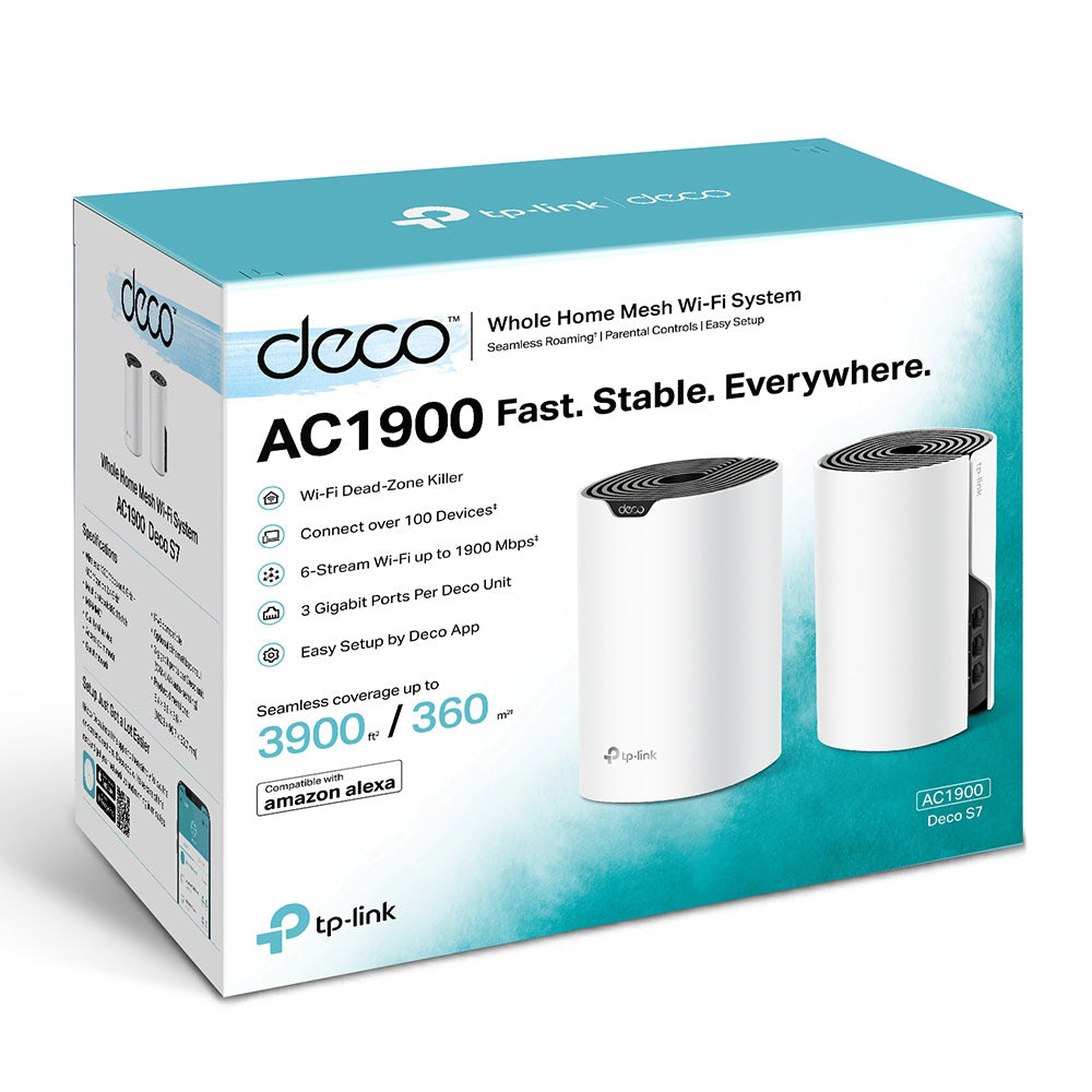 TP-Link Deco S7 AC1900 Whole Home Mesh Wi-Fi System (2-Pack)