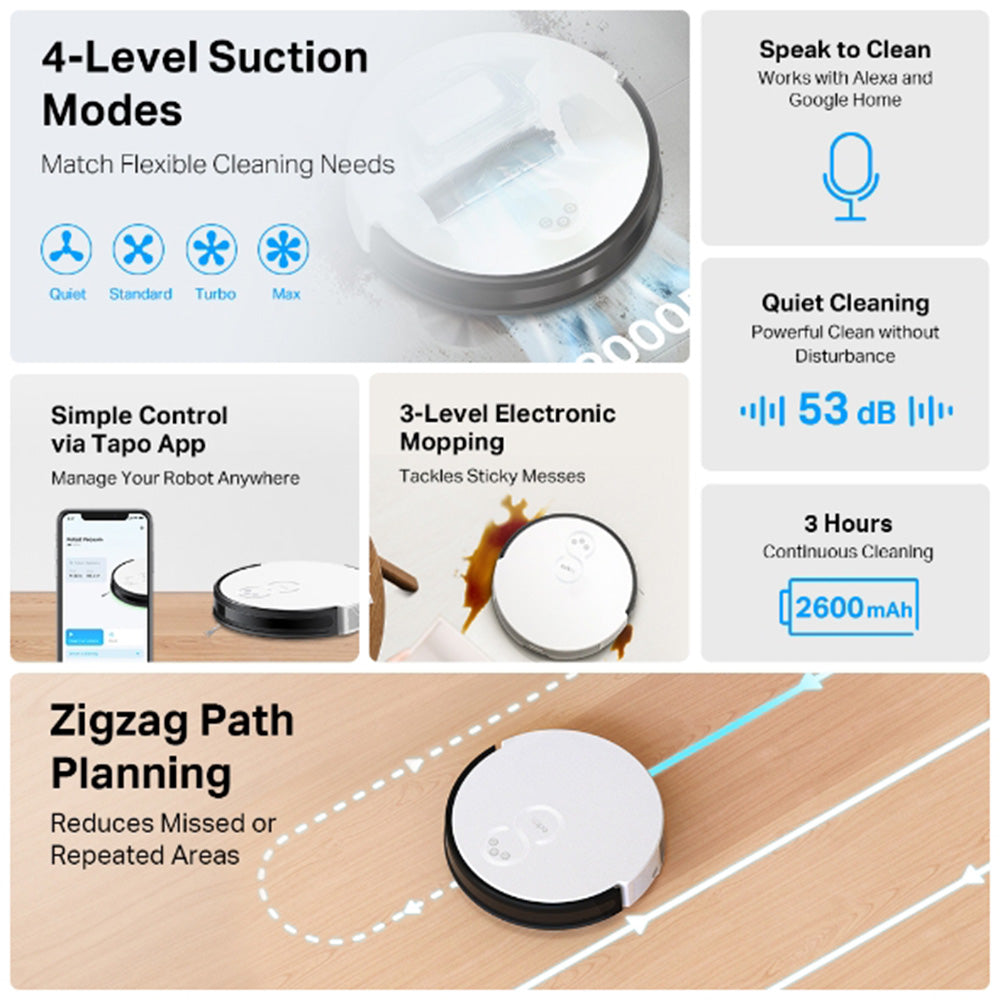 TP-Link Tapo RV10 Robot Vacuum & Mop