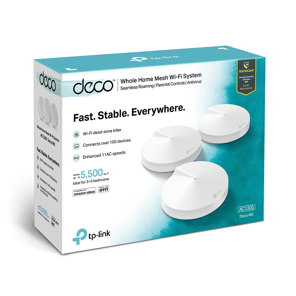 Tp-Link Deco M5 AC 1300 Whole Home Mesh Wi-Fi System