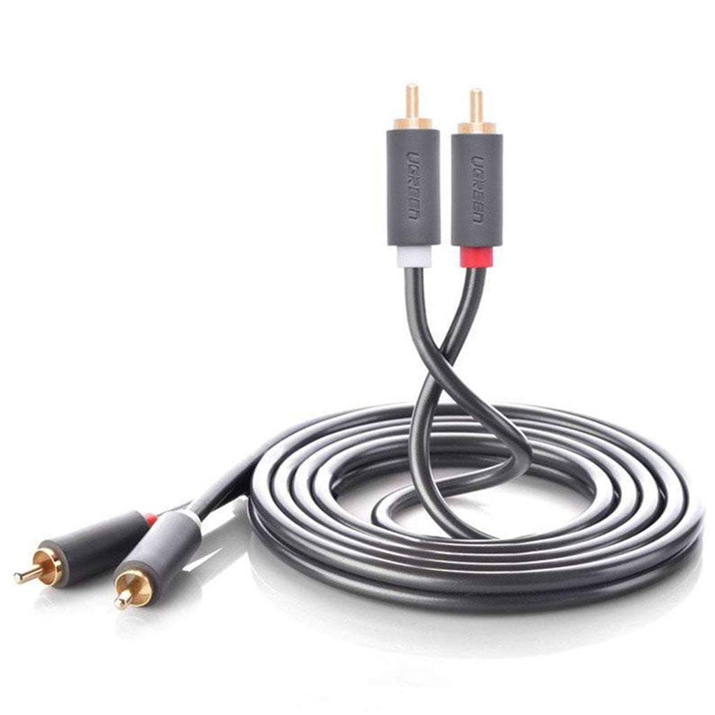 UGREEN 2RCA Stereo Audio Cable 2m Gray