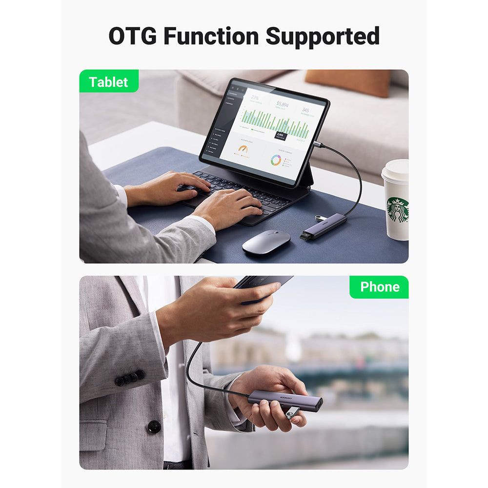 UGREEN 4-in-1 USB-C Hub (4x USB-A)