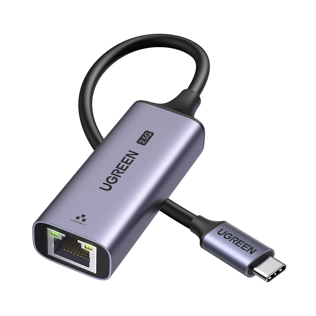 UGREEN USB-C 3.1 GEN1 To 2.5G Ethernet Adapter -RJ45, 10/100/1000 Mbps & 2.5G - CM648 25052