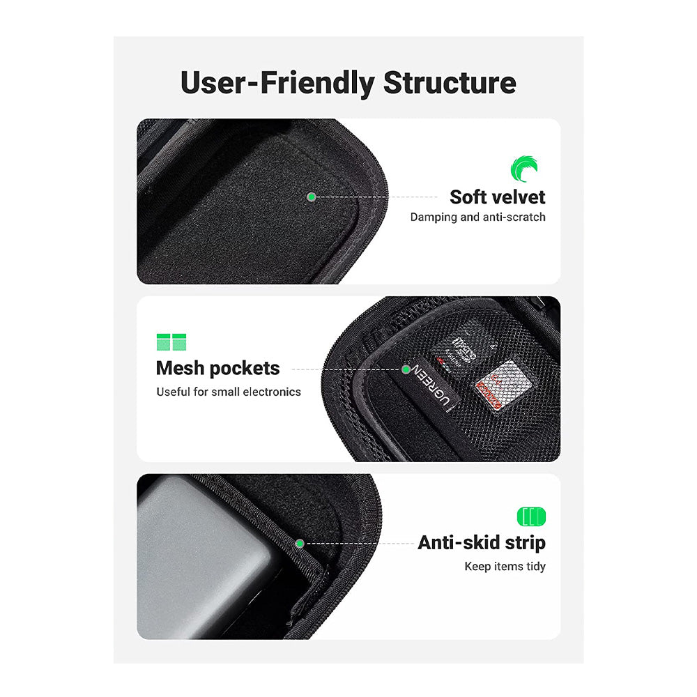UGREEN Decent Travel Organizer, for Hdd, power bank, cables, Adapter - LP152 50903