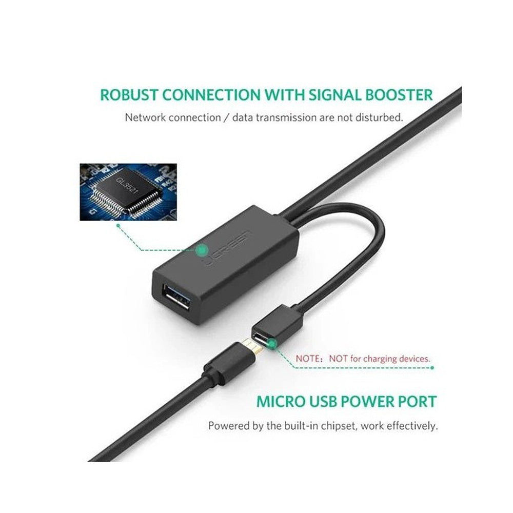 UGREEN Active USB Cable Extension Male to Female with built in Booster 3.0 10M
