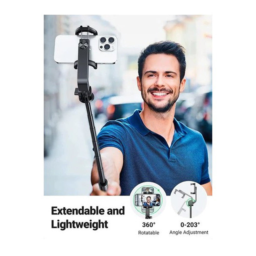 UGREEN Dual Function Selfie Stick & Tripod with Bluetooth Remote, Adjustable Height form 30.5cm to 157cm - LP586 15062