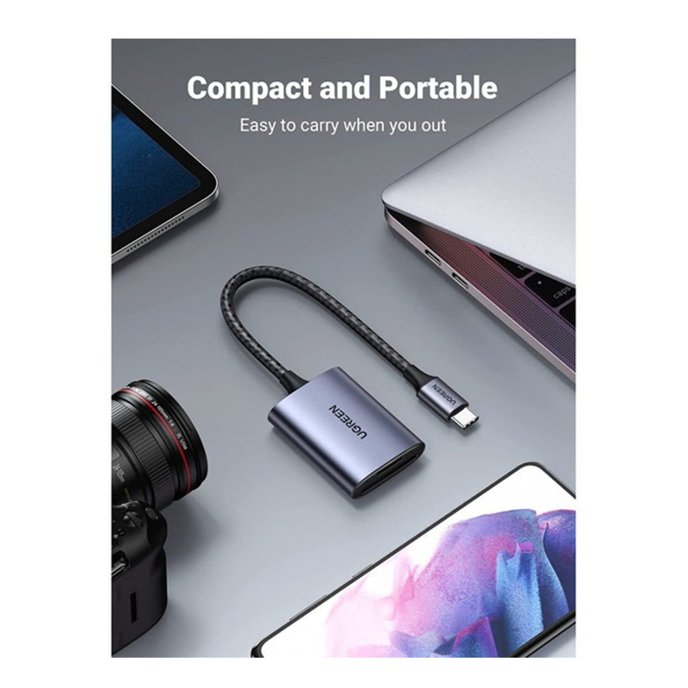 UGREEN 2-in-1 USB-C Hub (SD Card + MicroSD)