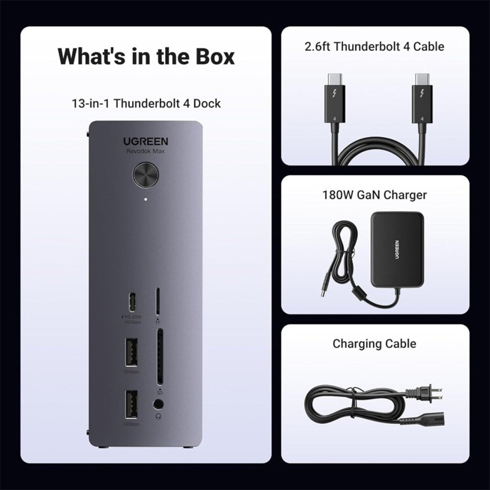UGREEN Revodok Max 213 USB-C Hub 13-in-1 Docking Station