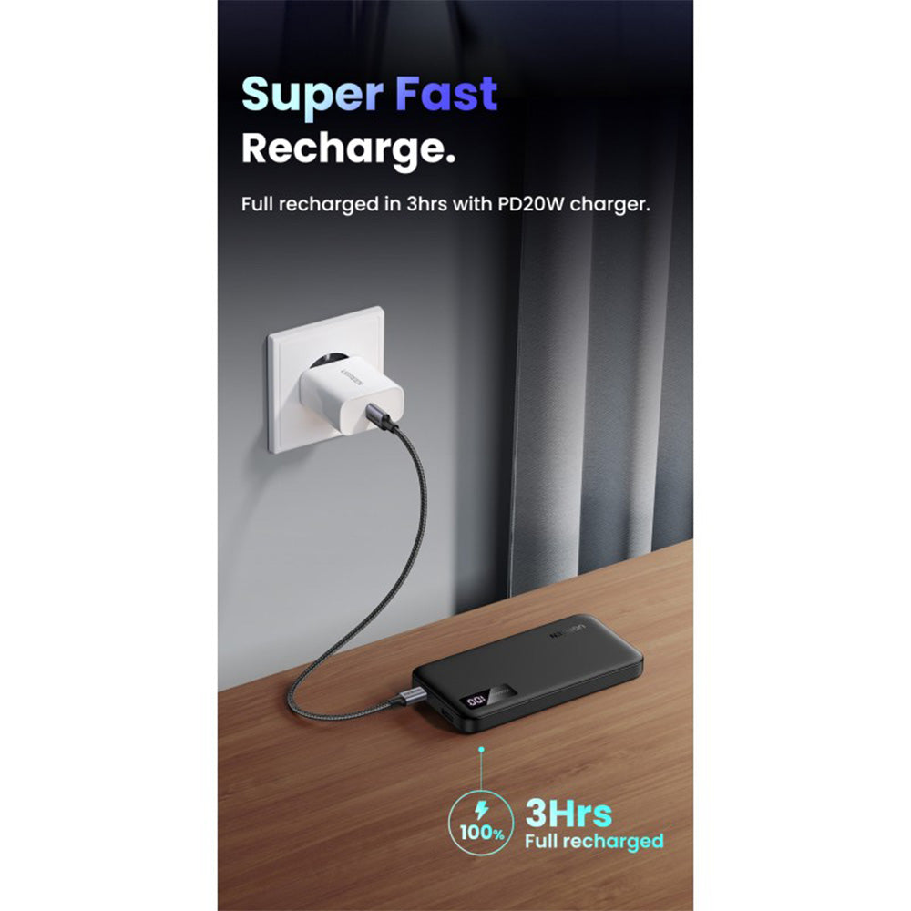 UGREEN Power Bank 10000mAh 20W PD 3 Ports