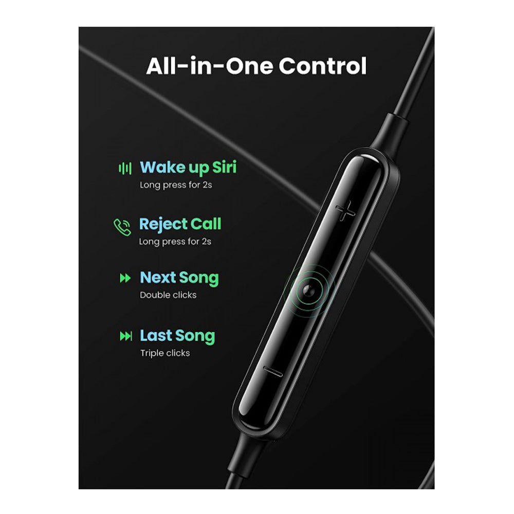 UGREEN MFI Certified Lightning Wired Earphones With Microphone