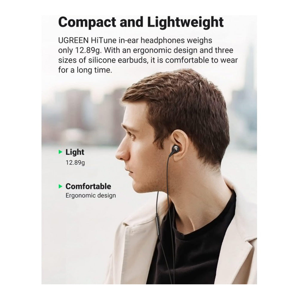 UGREEN 3.5mm Wired Earphones With Microphones