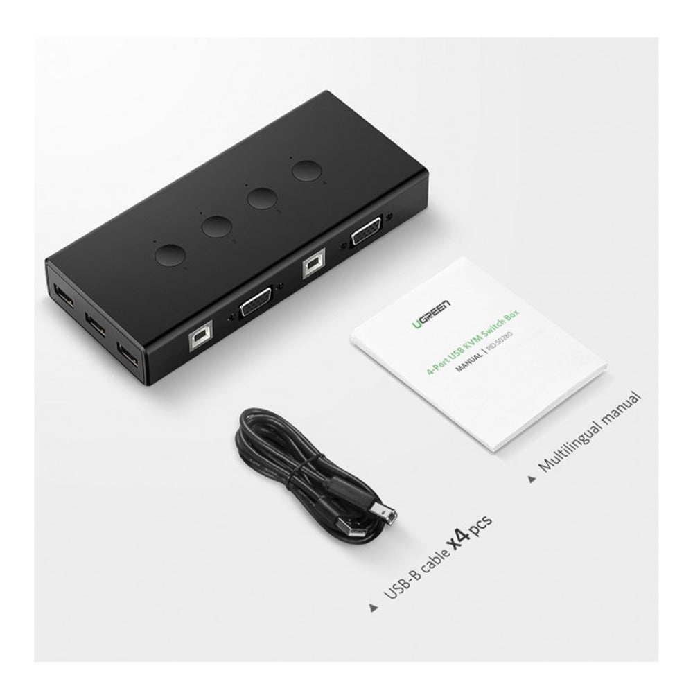 UGREEN 4 PC's Share VGA Display & 3 USB Ports