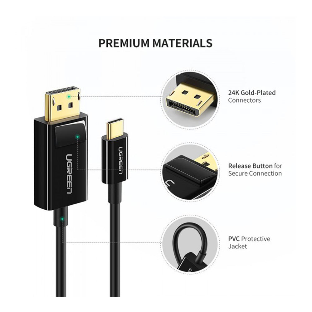 UGREEN USB-C To Display Port 4K Cable
