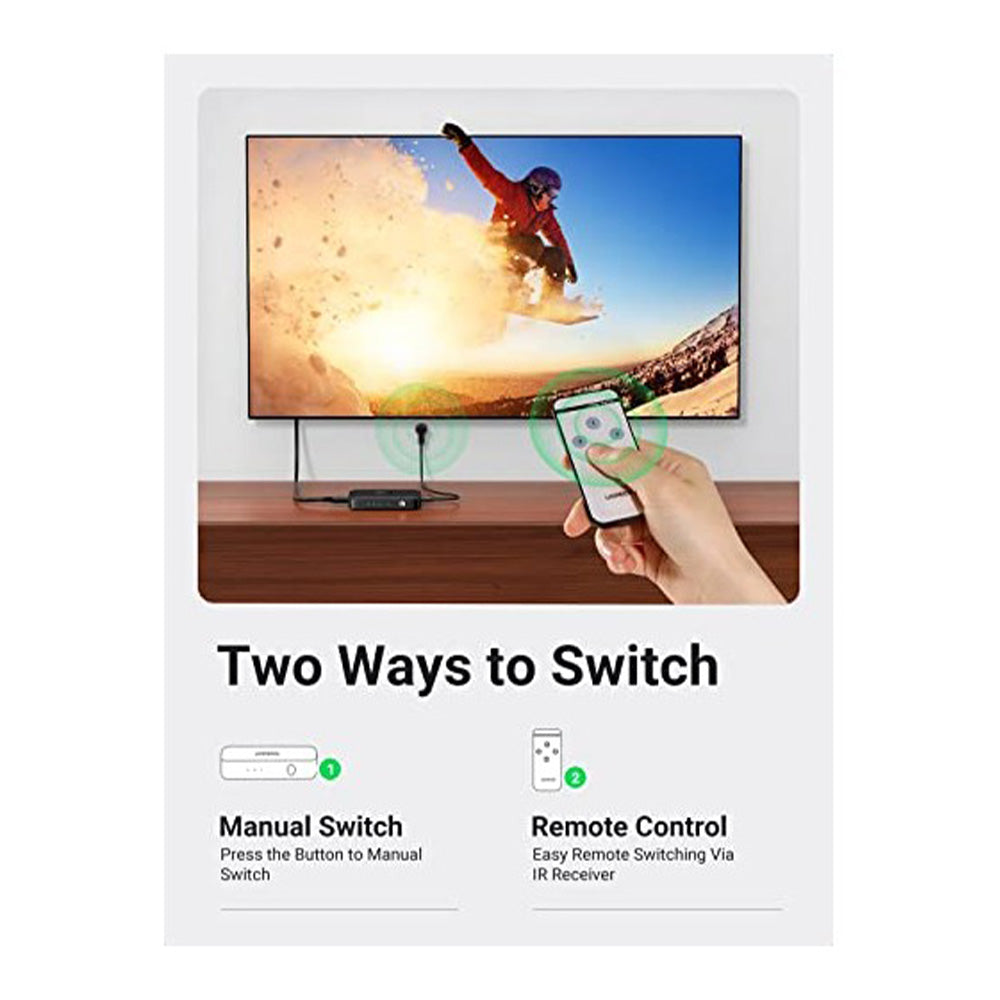 UGREEN 4K HDMI Switch 3 In 1 Out