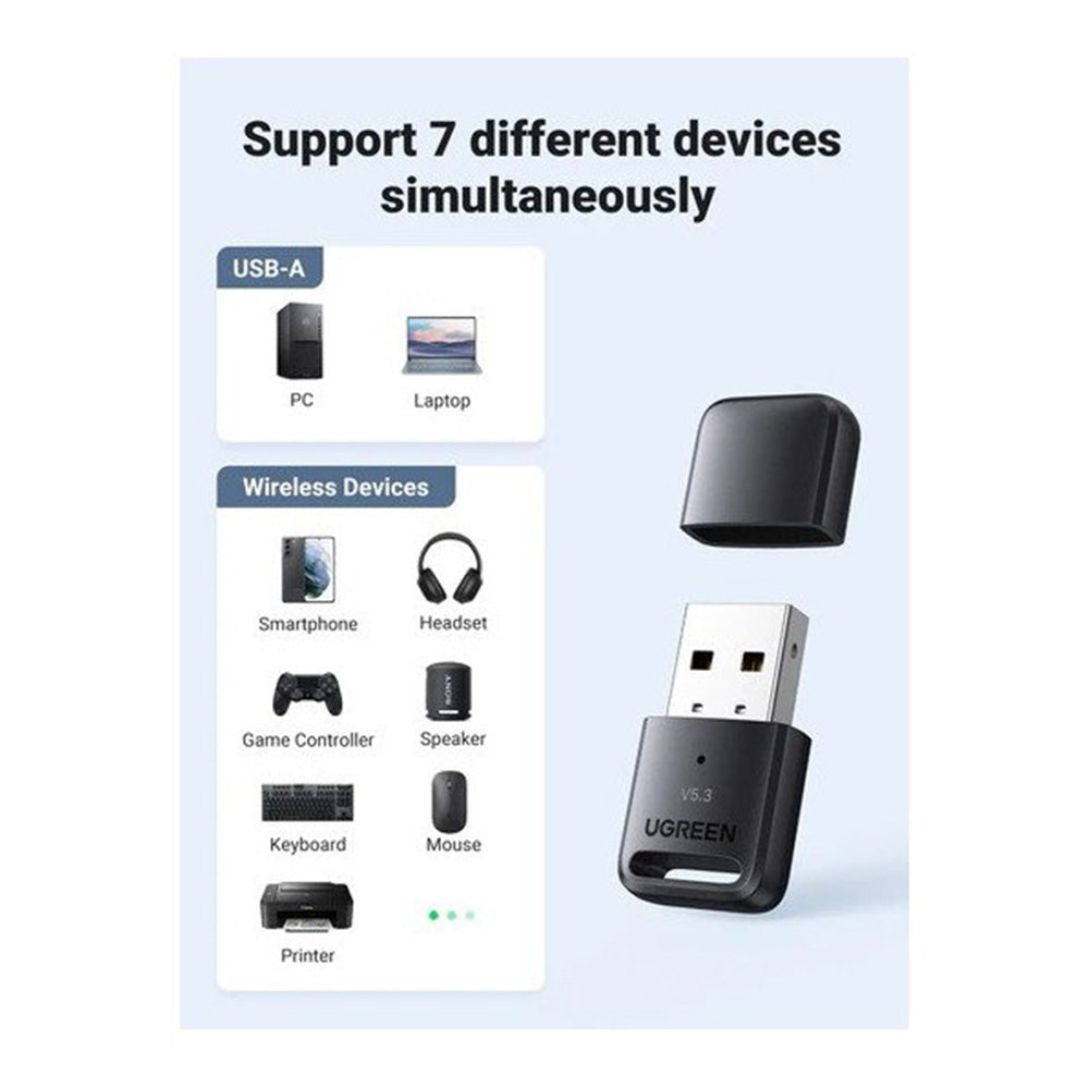 UGREEN USB Bluetooth 5.4 Adapter, Stable & Ultra-Fast Connection - CM748 35058