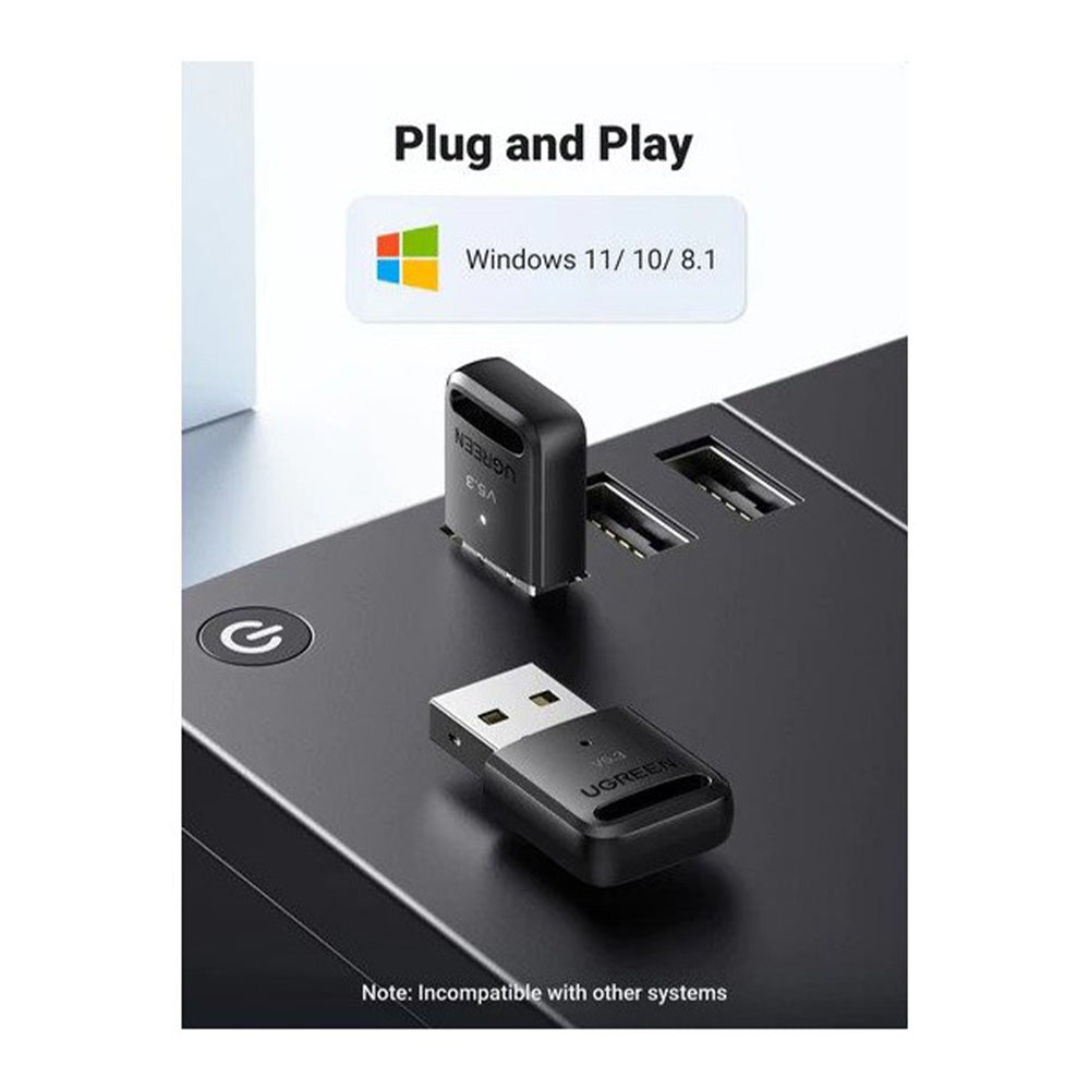 UGREEN USB Bluetooth 5.4 Adapter, Stable & Ultra-Fast Connection - CM748 35058