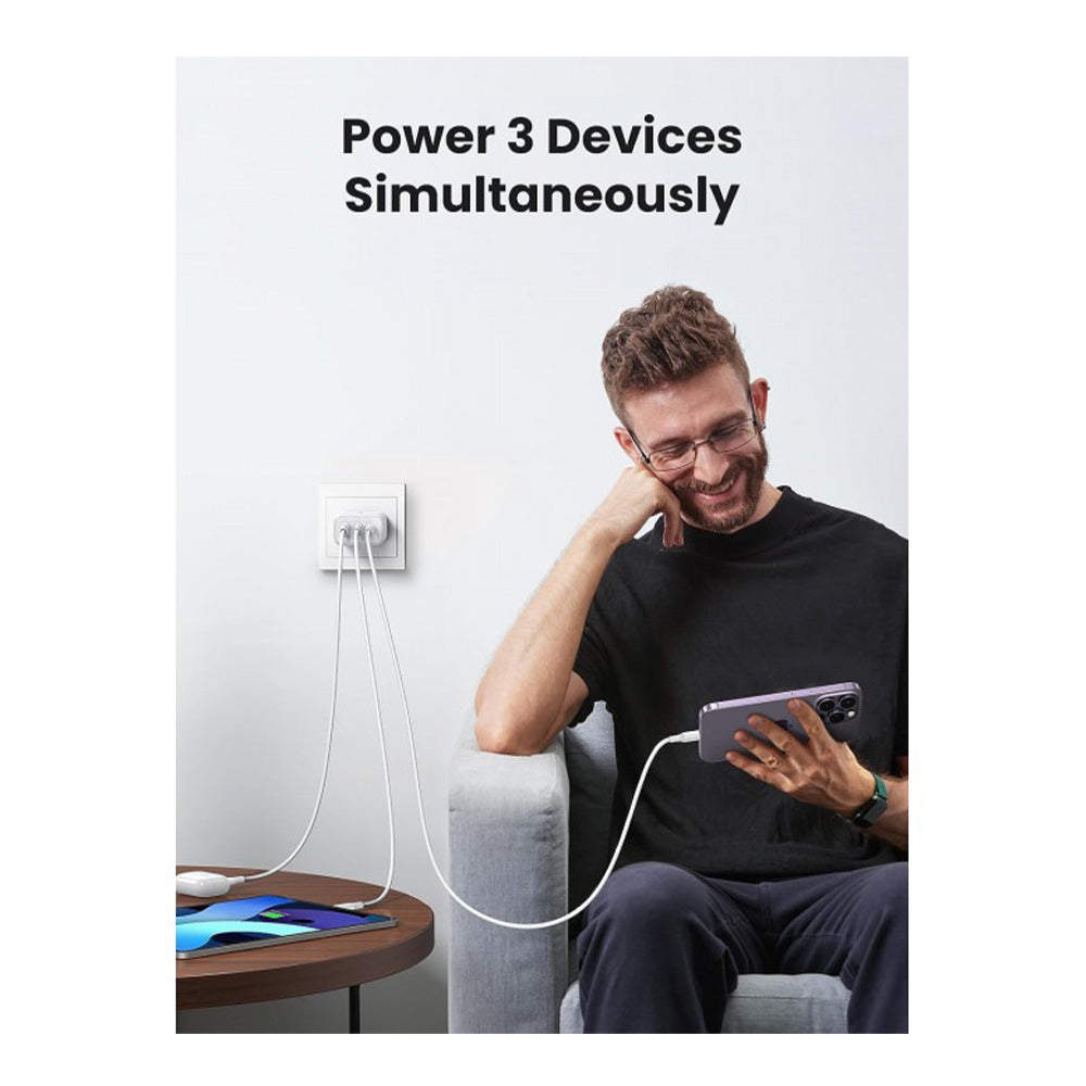UGREEN 65W Triple Port USB-A + 2 USB-C Charger Adapter