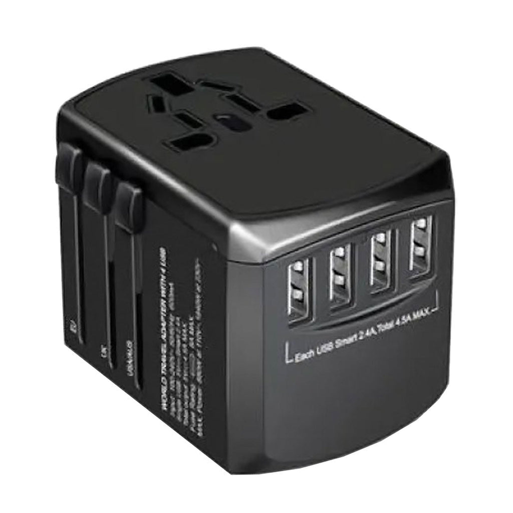 Green Lion GNAD4USBBK Universal Travel Adapter