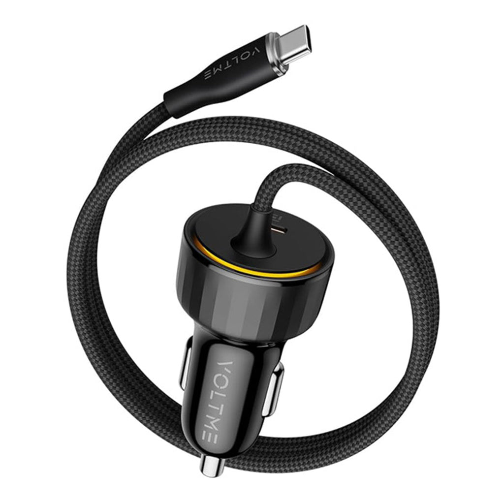 Voltme Cazo Speedo+ 60W USB-C Car Charger with Built-In Cable