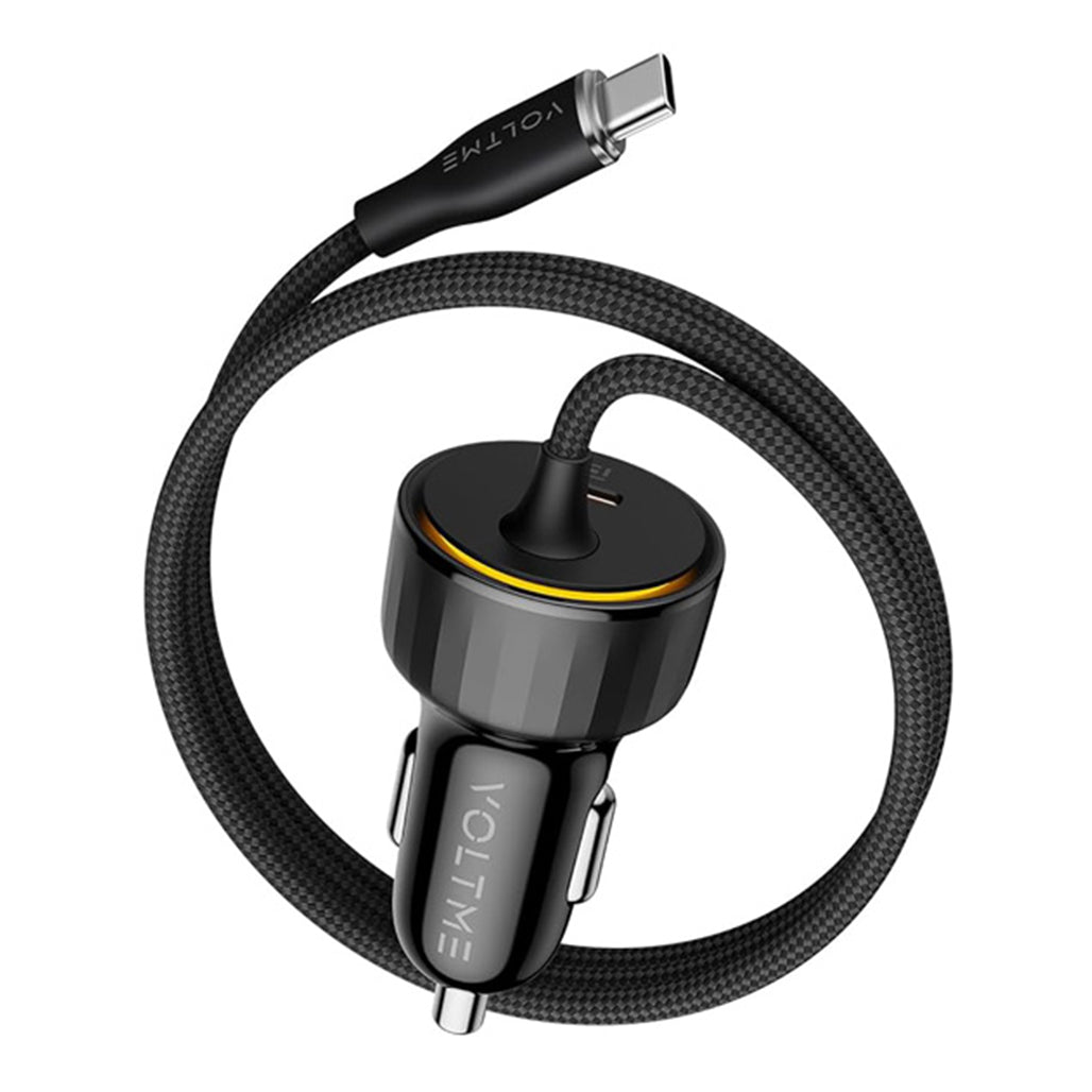 Voltme Cazo Speedo+ 60W USB-C Car Charger with Built-In Cable