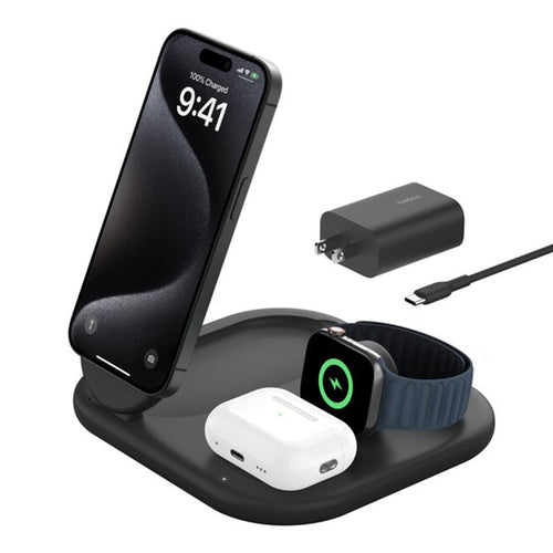 Belkin BoostCharge 3-in-1 Magnetic Wireless Charging Station