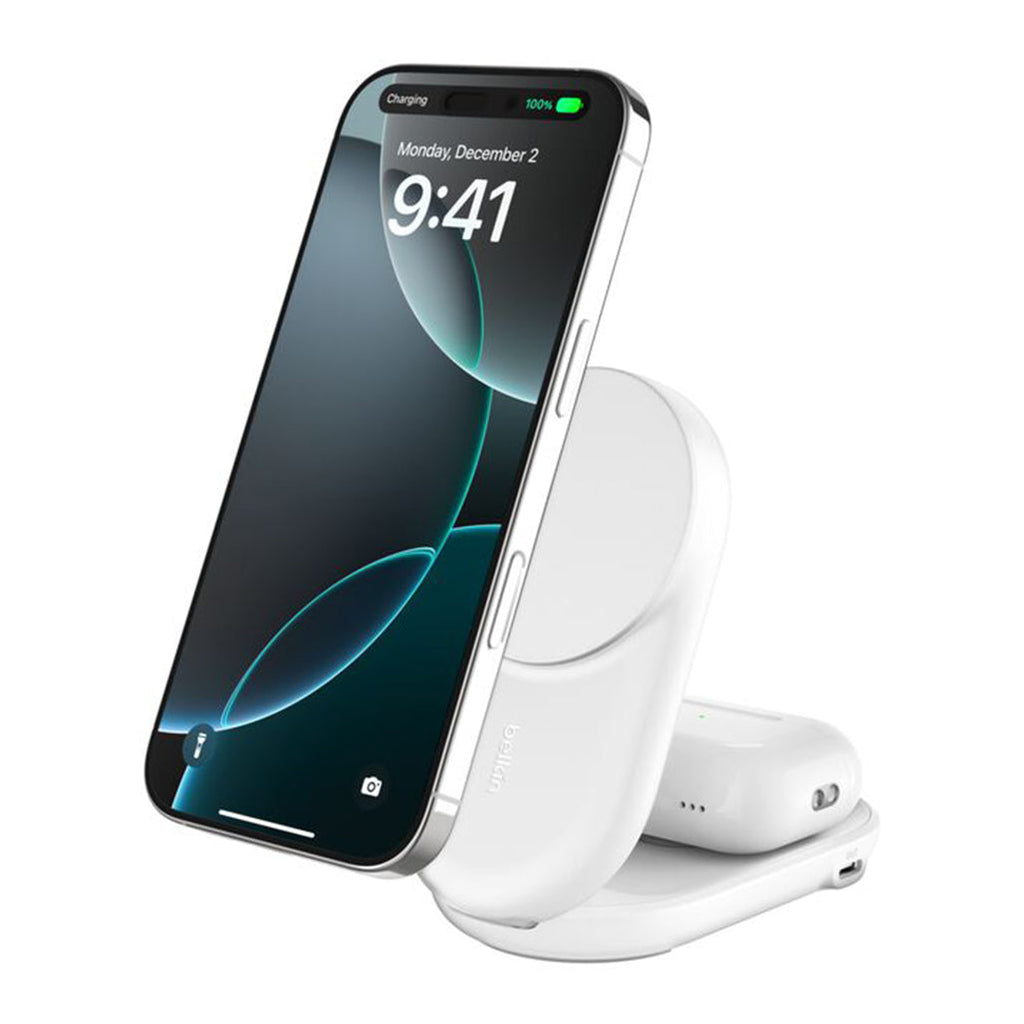 Belkin UltraCharge Foldable 2-in-1 Magnetic Charging Station - 25W