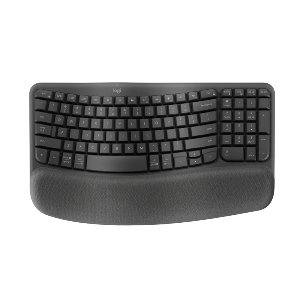 Logitech Wave Keys Ergo Series Wireless Ergonomic Keyboard